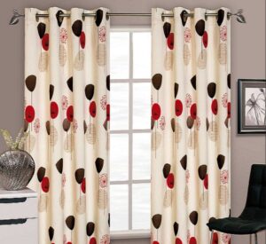 xstylish floral ring top eyelet lined curtains faux silk red cream colour 6428 p.jpg.pagespeed.ic .X m6C1R9yd