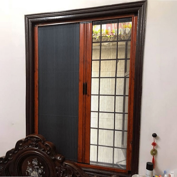 Cửa lưới chống muỗi kết hợp rèm tổ ong