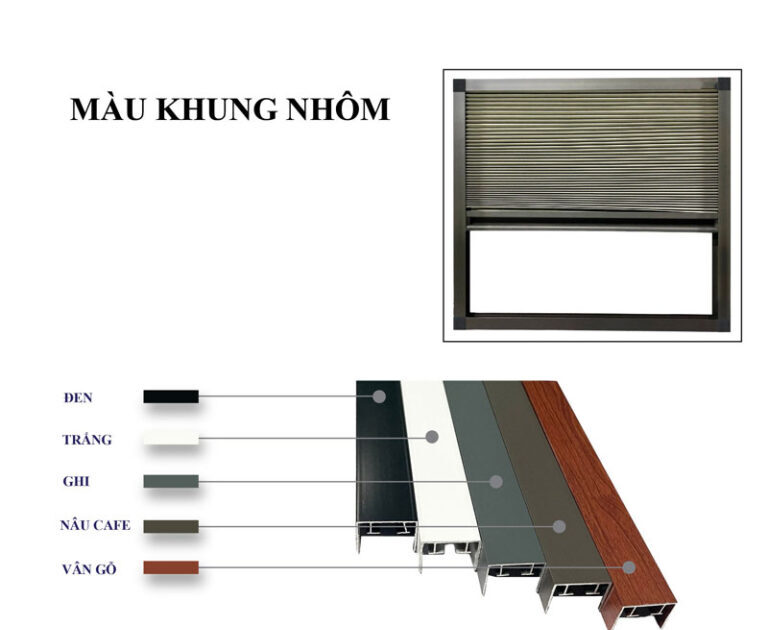 Cửa lưới chống muỗi kết hợp rèm tổ ong