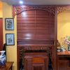 Rèm gỗ che bàn thờ