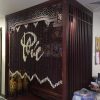 Rèm hạt gỗ che phòng thờ tại Thái Nguyên