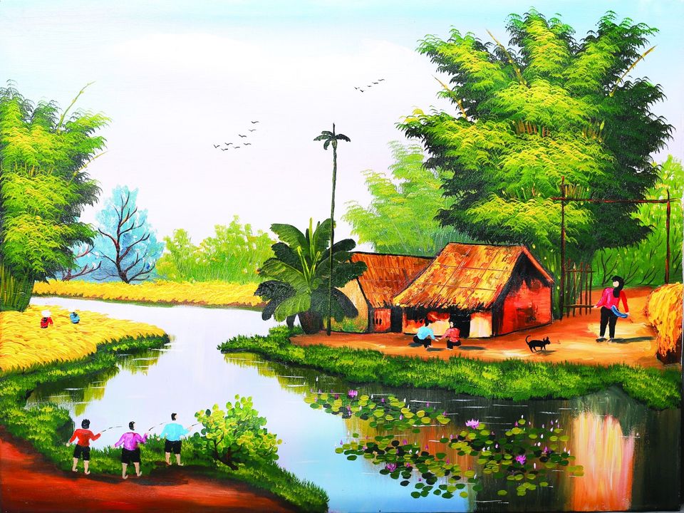 rem cuon in tranh dep 10