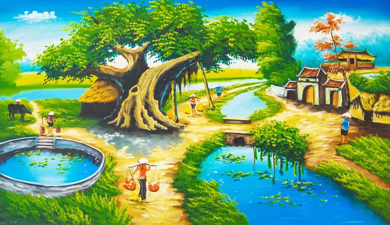 Top 30+ Mẫu Rèm Cuốn In Tranh Theo Phong Cách Đồng Quê Được Yêu Thích