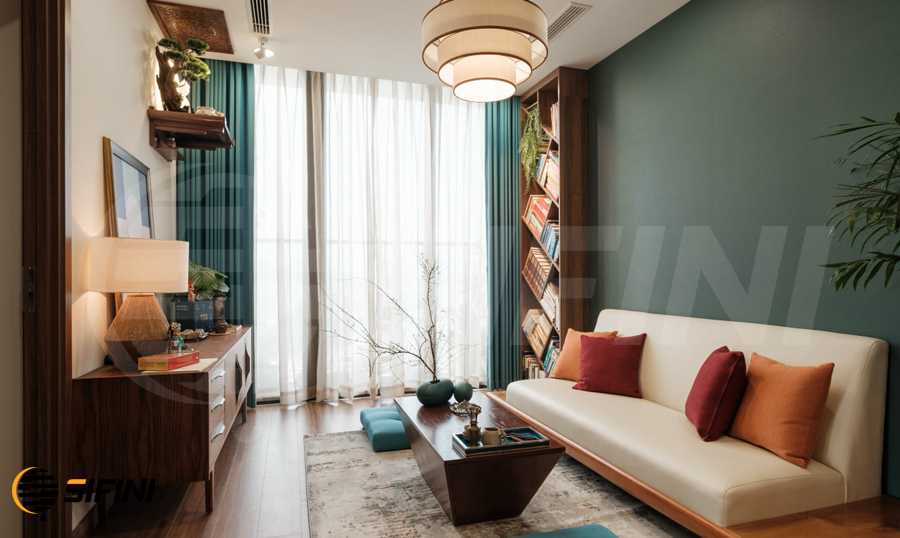 Chọn rèm cửa phù hợp với sofa - Bí quyết trang trí nội thất