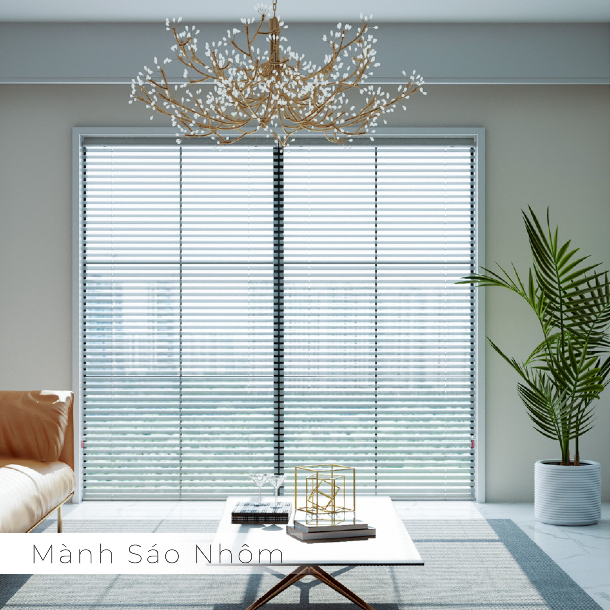 Rèm Sáo Nhôm Màu Trung Tính – Tinh Tế, Bền Bỉ, Đẳng Cấp